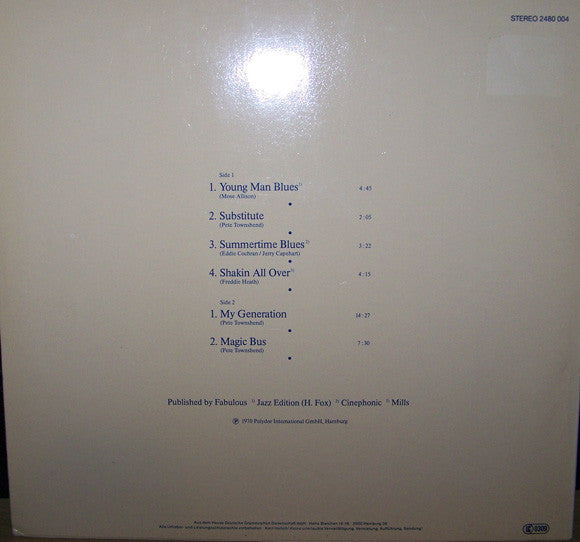 The Who : Live At Leeds (LP, Album, RE)