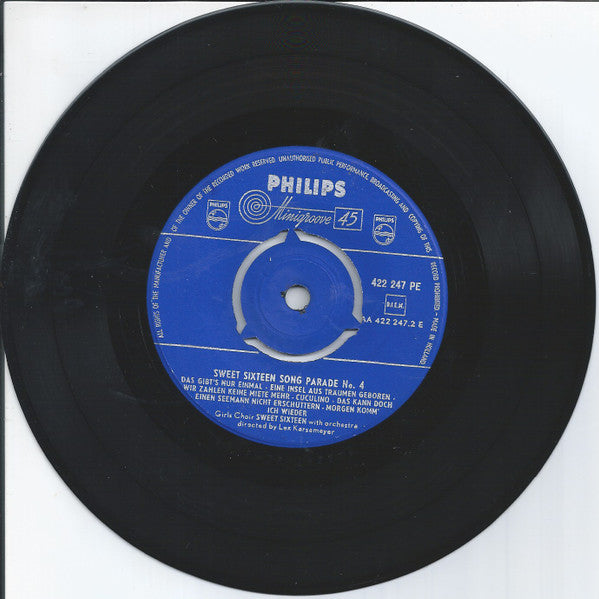 Sweet Sixteen (2) : Sweet Sixteen Song Parade (7", EP)