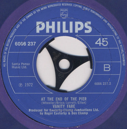 Vanity Fare : I'm In Love With The World (7", Single)