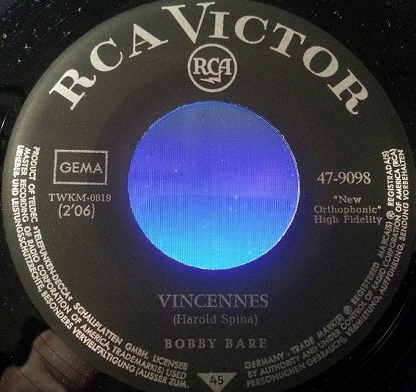 Bobby Bare : Charleston Railroad Tavern (7", Single)