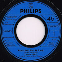 Vanity Fare : Rock And Roll Is Back (7", Single)