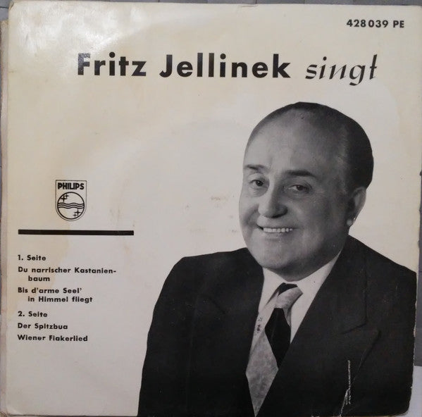Fritz Jellinek : Fritz Jellinek Singt (7", Mono)