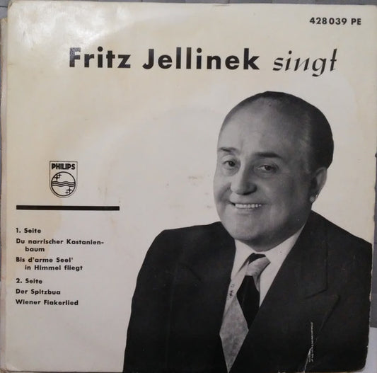 Fritz Jellinek : Fritz Jellinek Singt (7", Mono)