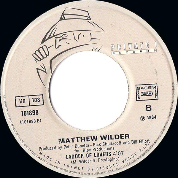 Matthew Wilder : The Kid's American / Ladder Of Lovers (7", Single)