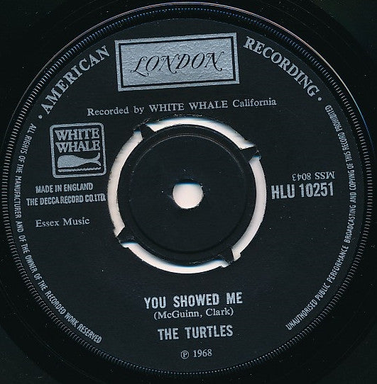 The Turtles : You Showed Me / Buzzsaw (7")