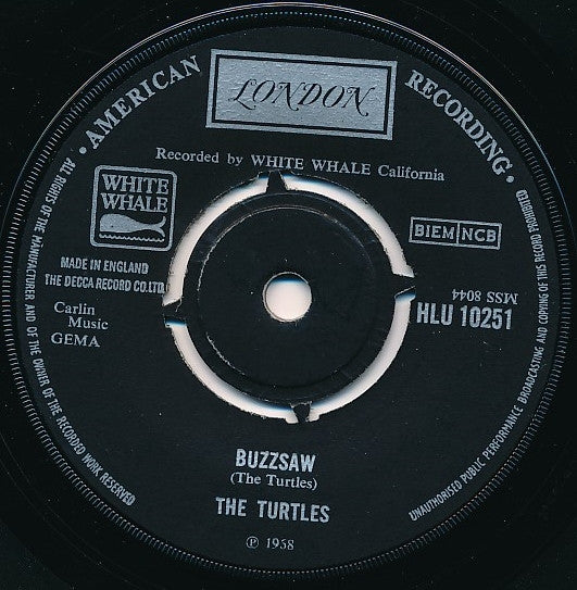 The Turtles : You Showed Me / Buzzsaw (7")