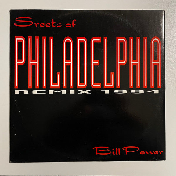 Bill Power : Streets Of Philadelphia (12")