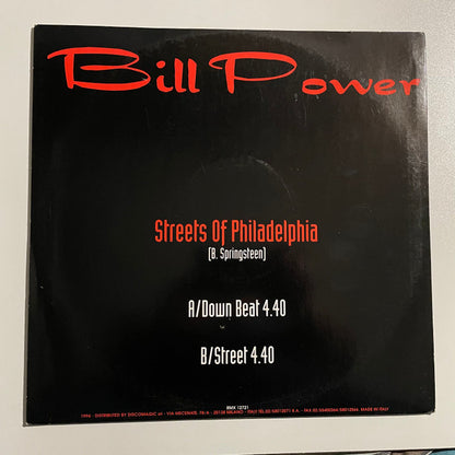 Bill Power : Streets Of Philadelphia (12")