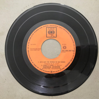 Mahalia Jackson : He's Got The Whole World In His Hands (7", EP)