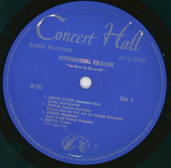 Various : Folklore International (7", Mono)