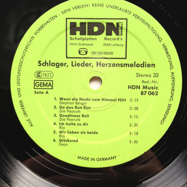 Various : ...Schlager...Lieder...Herzensmelodien (LP, Comp)
