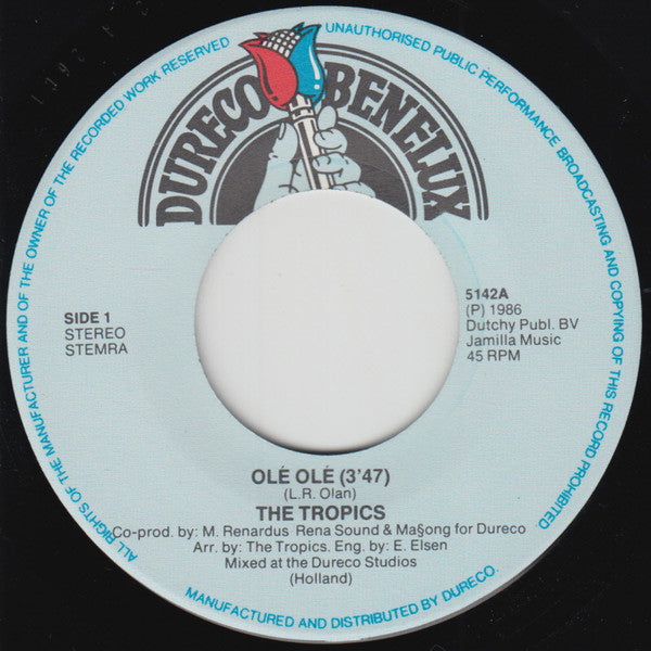 The Tropics (5) : Olé, Olé (7", Single)