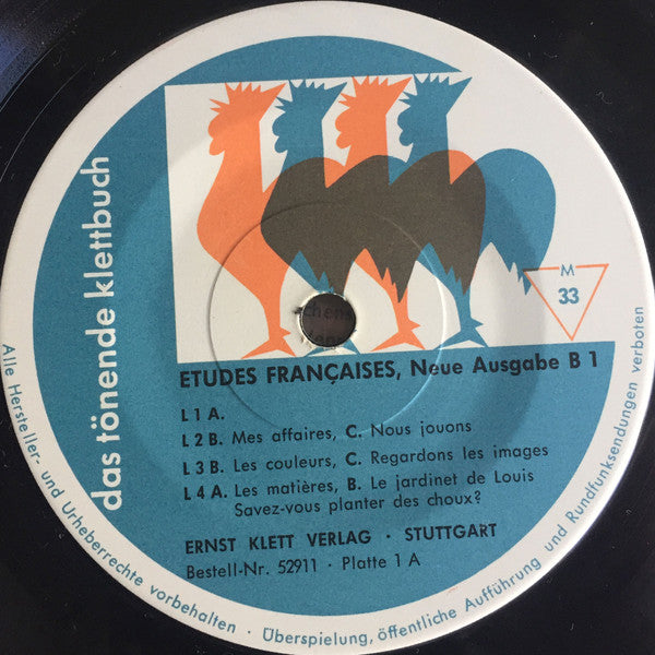 No Artist : Das Tönende Klettbuch - Etudes Françaises B1 (3x7")