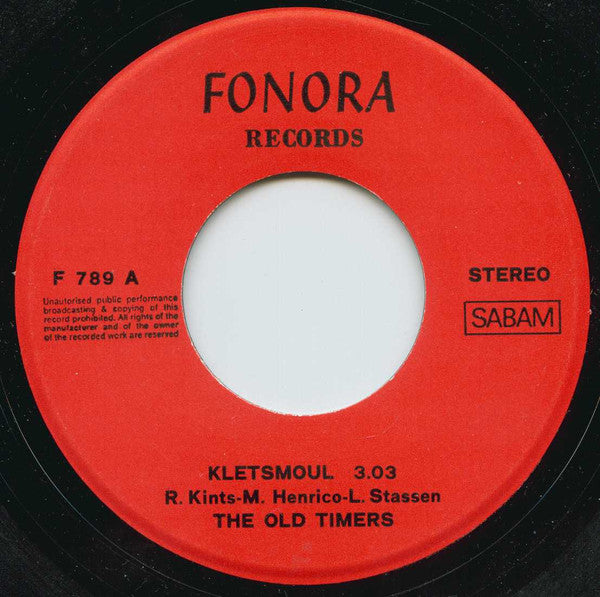 The Oldtimers (5) : Kletsmoul / Hawaian Trip (7", Single)