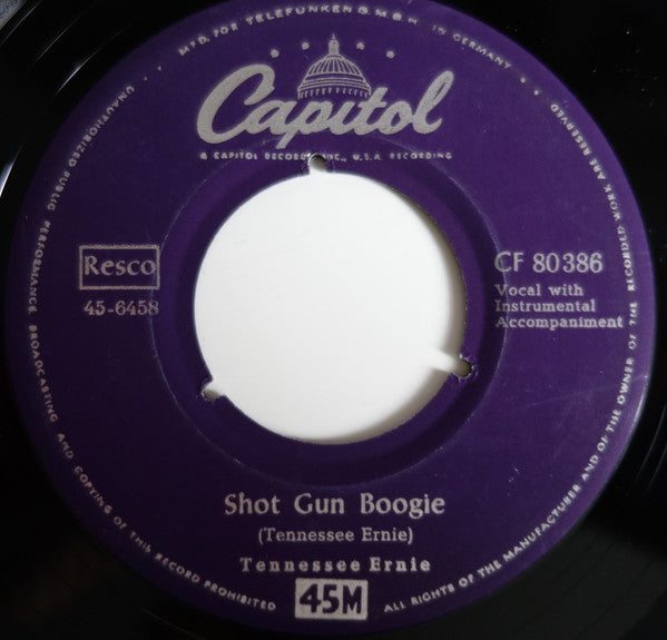 Tennessee Ernie Ford : Kissin' Bug Boogie / Shot Gun Boogie (7")