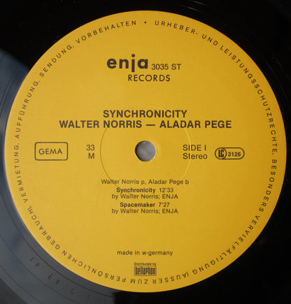 Walter Norris / Aladár Pege : Synchronicity (LP, Album)