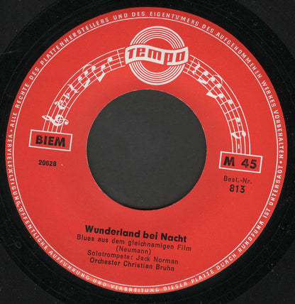 Orchester Christian Bruhn / Ernst Jäger Und Sein Orchester : Wunderland Bei Nacht / Blueberry Hill (Ein Kleines Haus) (7", Mono)