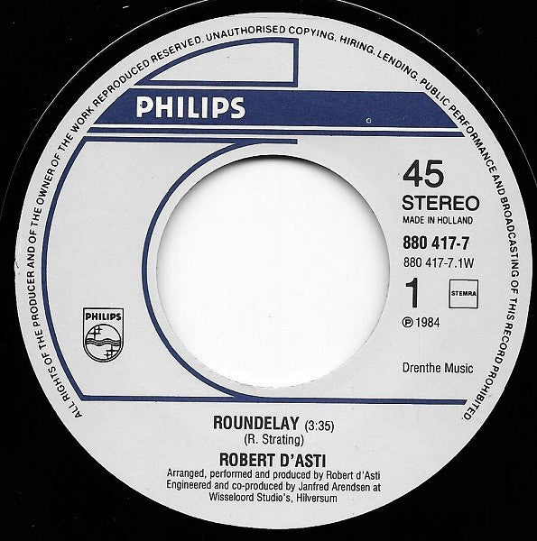 Robert D'asti : Roundelay (7", Single)