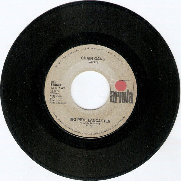 Big Pete Lancaster : Chain Gang / Judy (7", Single)