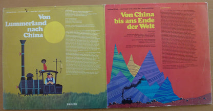 Michael Ende : Jim Knopf Und Lukas Der Lokomotivführer - Von Lummerland Nach China / Von China Bis Ans Ende Der Welt  (2xLP, RE, Gat)