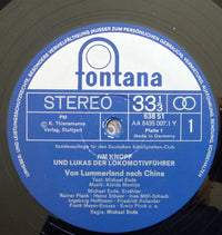 Michael Ende : Jim Knopf Und Lukas Der Lokomotivführer - Von Lummerland Nach China / Von China Bis Ans Ende Der Welt  (2xLP, RE, Gat)