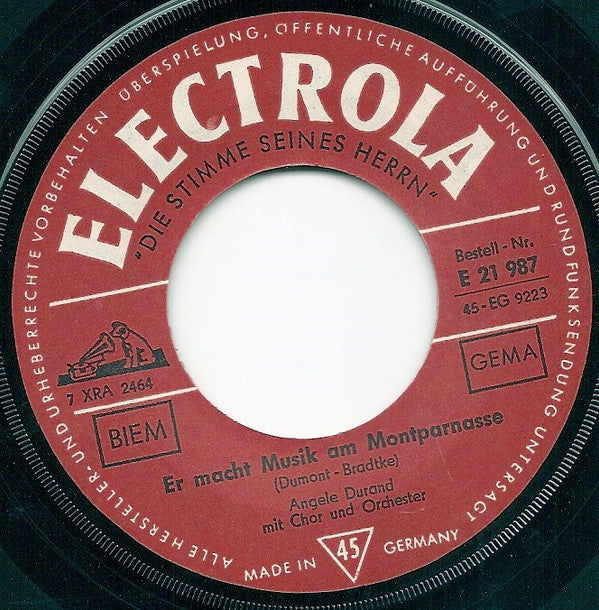 Angèle Durand : Warum Bist Du So Schlecht Zu Mir  (7", Single)