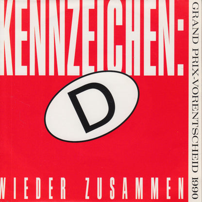 Kennzeichen: D : Wieder Zusammen (7", Single)