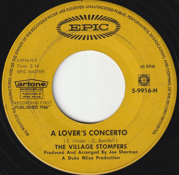 The Village Stompers : Second Hand Rose (7", Single)