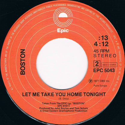 Boston : Long Time (7", Single)