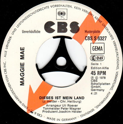 Maggie Mae : Dieses Ist Mein Land (7", Single, Promo)