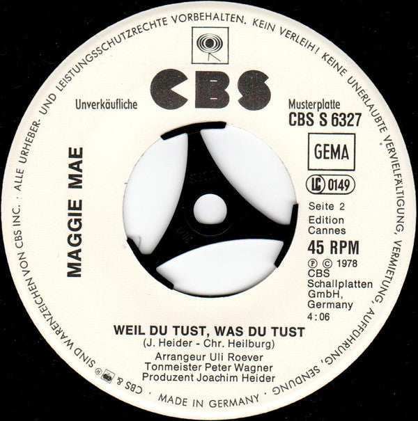 Maggie Mae : Dieses Ist Mein Land (7", Single, Promo)