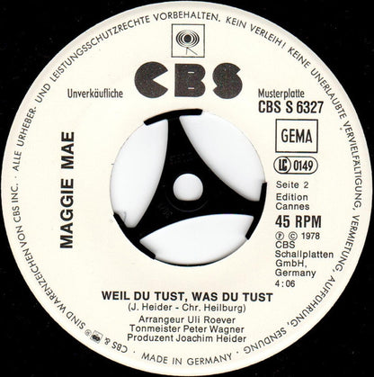 Maggie Mae : Dieses Ist Mein Land (7", Single, Promo)