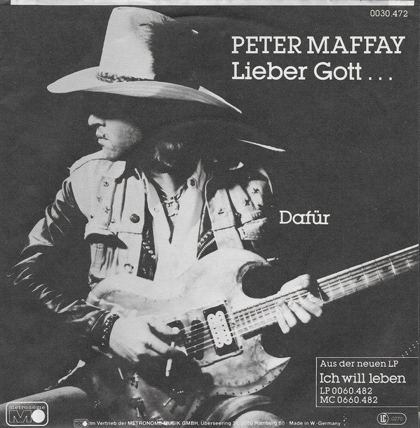 Peter Maffay : Lieber Gott ... / Dafür (7", Single)