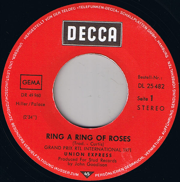 Union Express : Ring A Ring Of Roses (7", Single)
