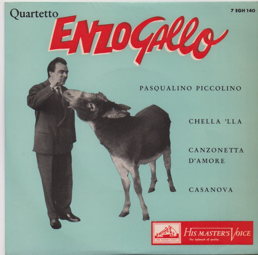 Quartetto Enzo Gallo : Pasqualino Piccolino (7", EP)