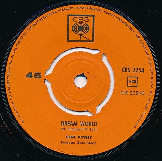 Gene Pitney : Nobody Needs Your Love (7", Single)