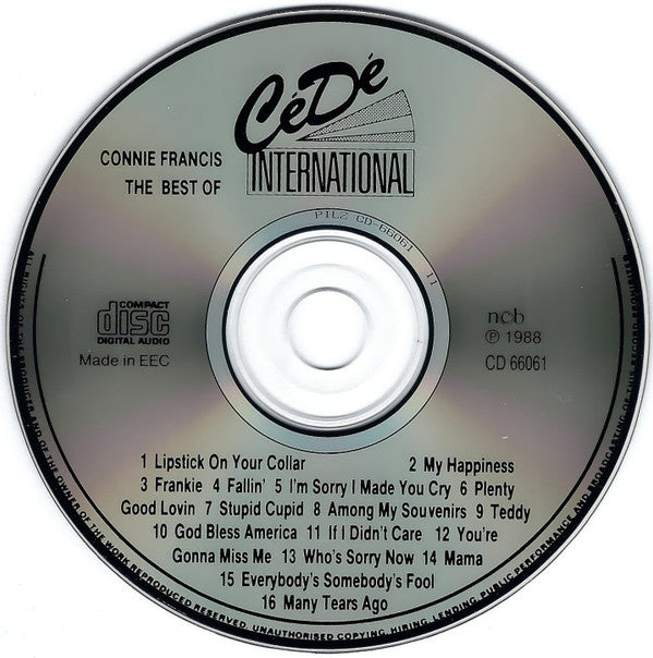 Connie Francis : The Best Of (CD, Comp)