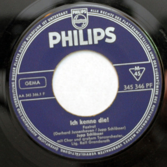 Jupp Schlösser Mit Chor Und Jupp Schlösser Mit Orchester : Ich Kenne Die! / Brauchtum-Walzer (7", Single)