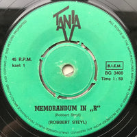 Robbert Steyl : Memorandum In "R"/2 By 2 (7", Single, Mono)