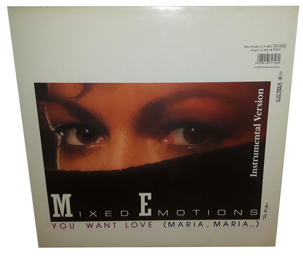 Mixed Emotions : You Want Love (Maria , Maria ...) (Extended Version) (12", Maxi)