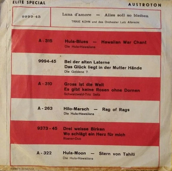 Trixie Kühn : Luna D'amore (7", Single)