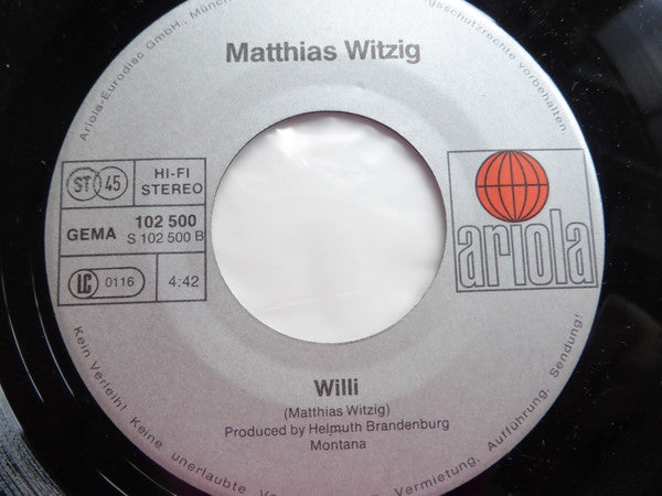 Matthias Witzig : Fridolin (7")