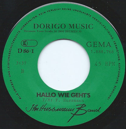 Ika-Hussmann-Band : Langeweile / Hallo Wie Geht's (7")