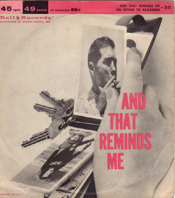 Bruce Adams (2) / Edna McGriff : An Affair To Remember / And That Reminds Me (7", Single)