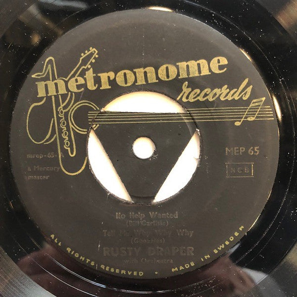 Rusty Draper : Gambler's Guitar / Free Home Demonstration / Tell Me Why Why Why / No Help Wanted (7", EP)