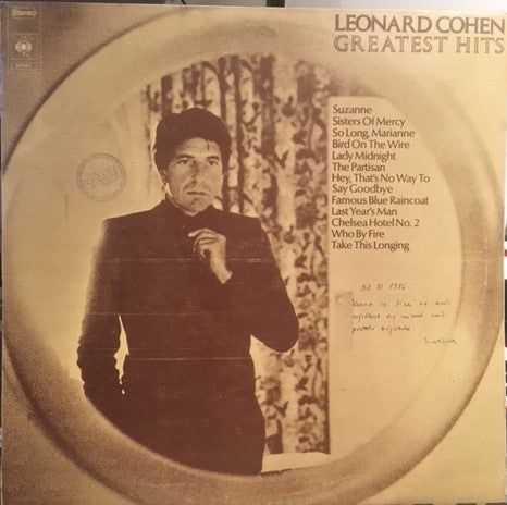 Leonard Cohen : Greatest Hits (LP, Comp, RE)