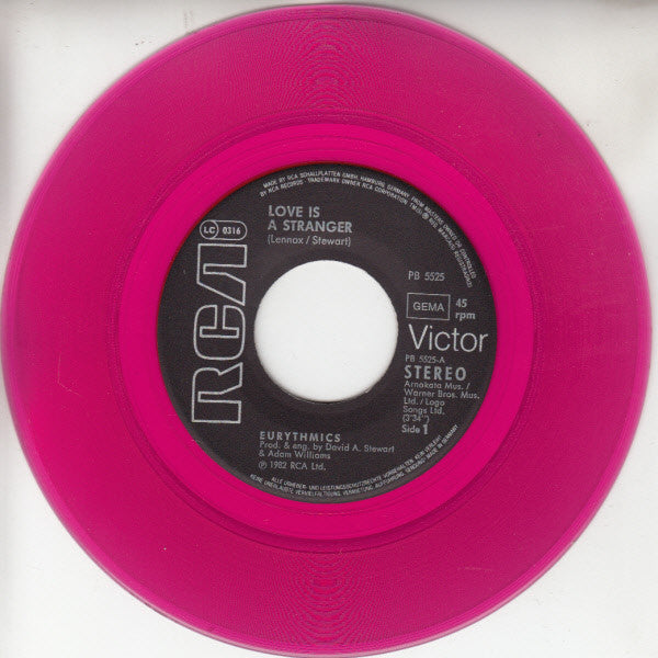 Eurythmics : Love Is A Stranger (7", Single, Pur)