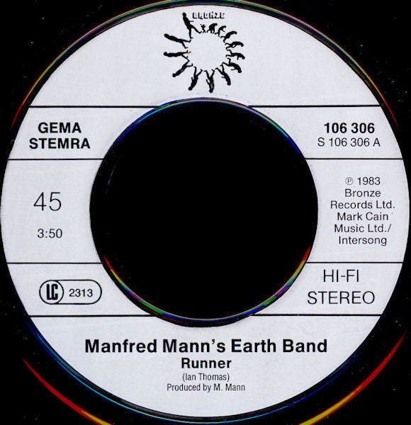 Manfred Mann's Earth Band : Runner (7", Single)