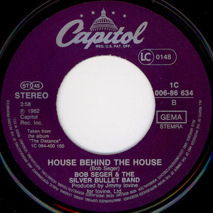 Bob Seger & The Silver Bullet Band* : Shame On The Moon (7", Single)