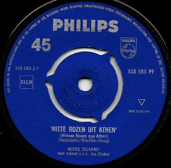 Mieke Telkamp : Eb En Vloed (7", Single, Mono)